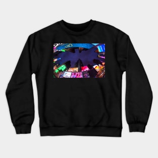 Looking up at Times Square New York Crewneck Sweatshirt